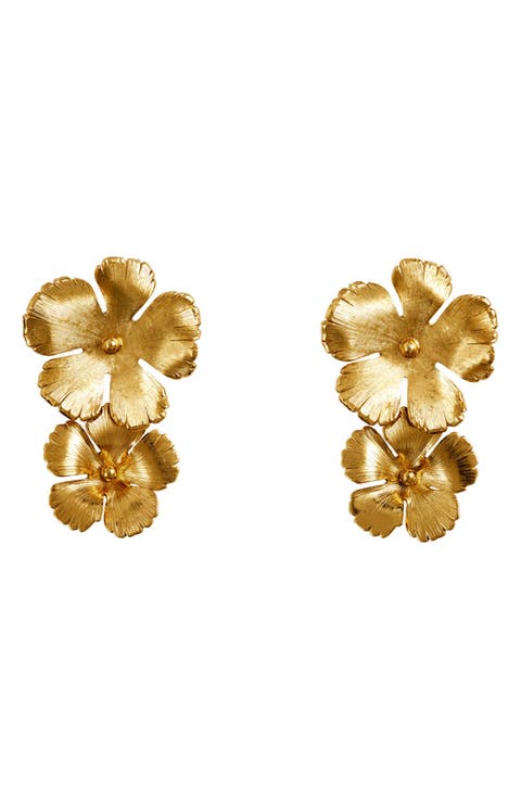 Collette Floral Drop Earrings