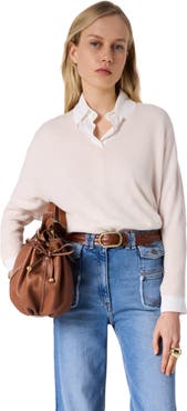 GERARD DAREL Lenae V-Neck Loose Fit Jumper
