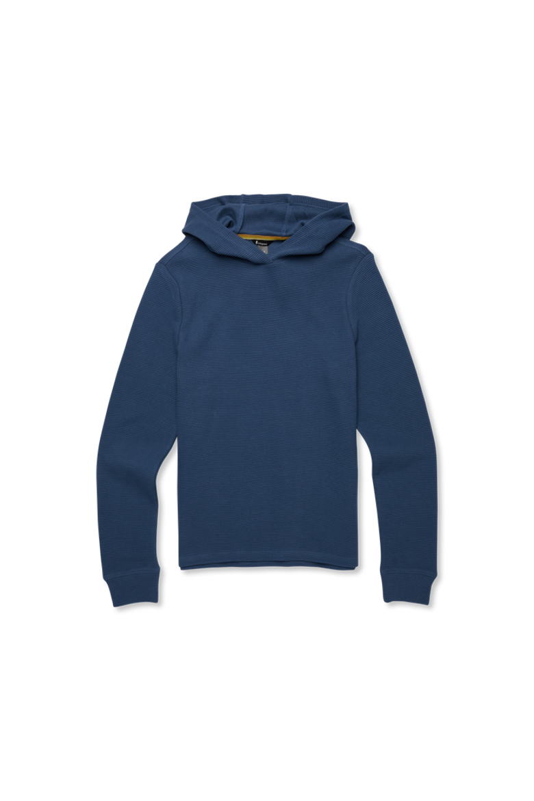 Atajo Long-Sleeve Waffle Hoodie - Men's, Alternate, color, Deep Sea