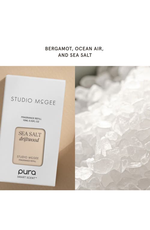 Pura X Studio Mcgee French Linen 2-pack Diffuser Fragrance Refills In Sea Salt Driftwood