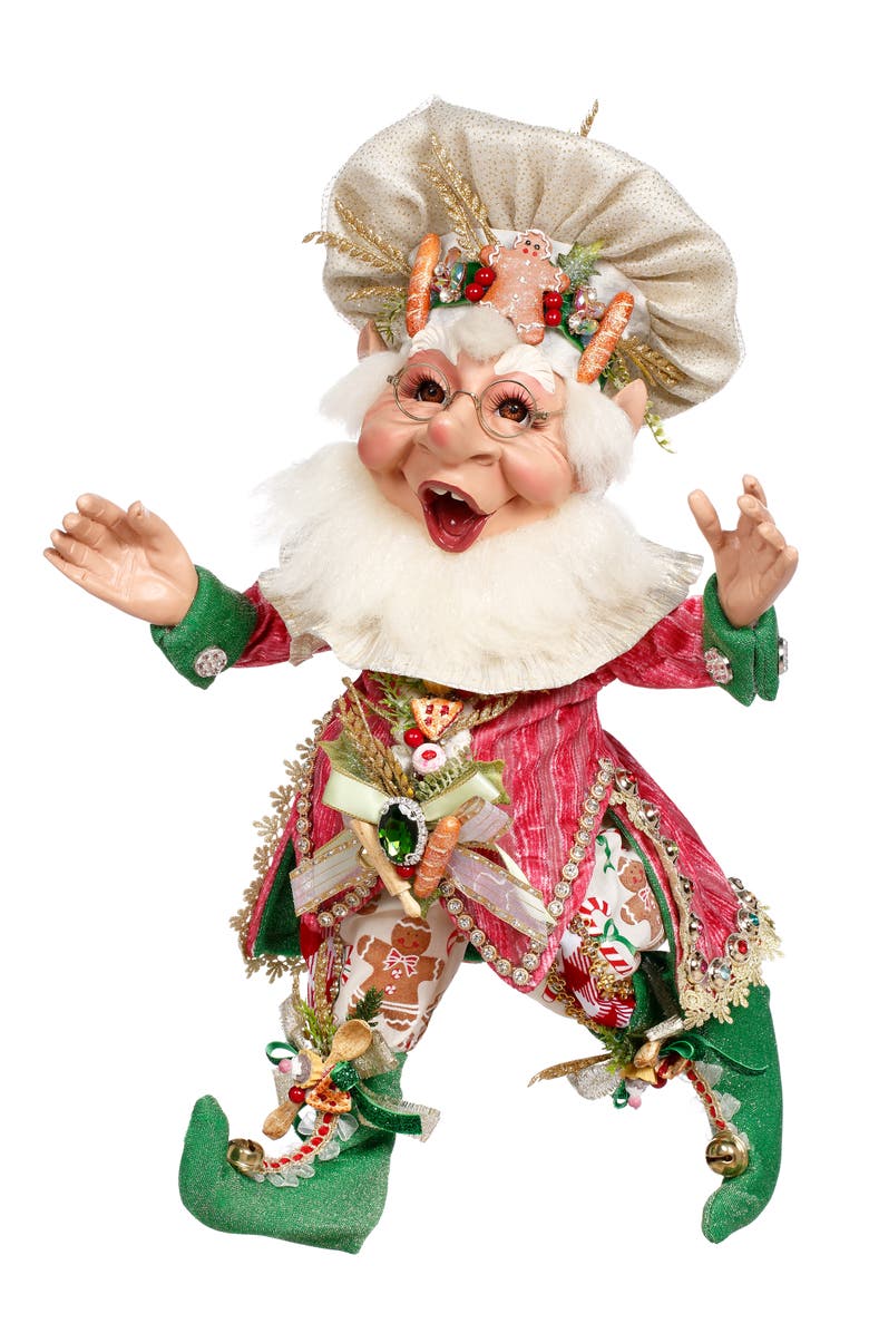 Mark Roberts Pastry Maker Elf, Medium, Main, color, Pink