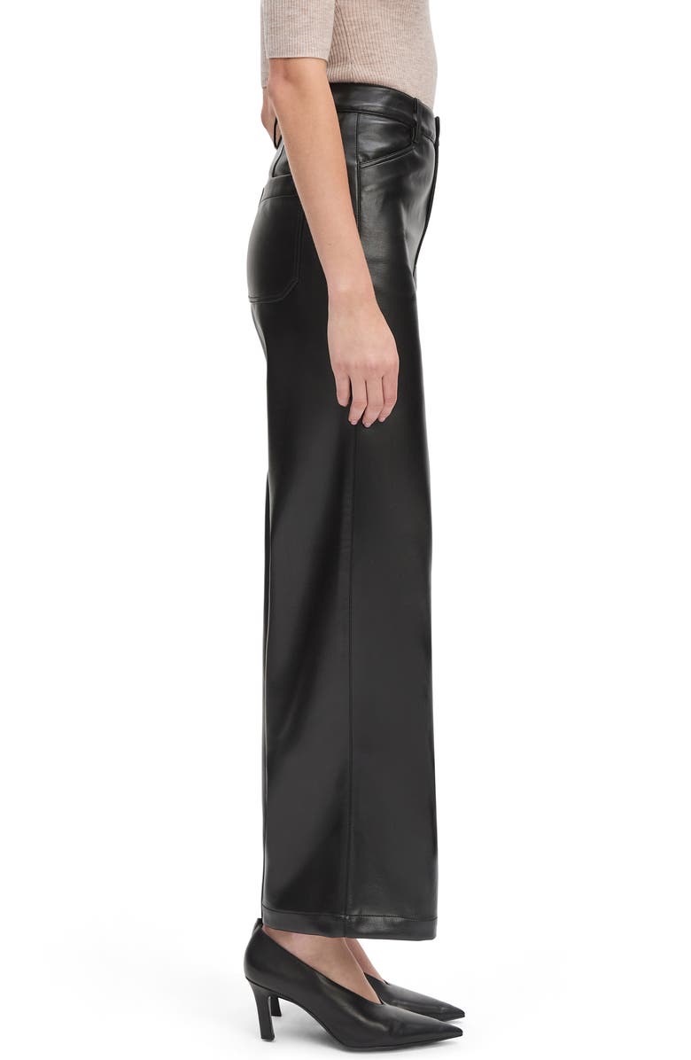 Favorite Daughter The Mischa Super High Waist Wide Leg Pants, Alternate, color, Raven