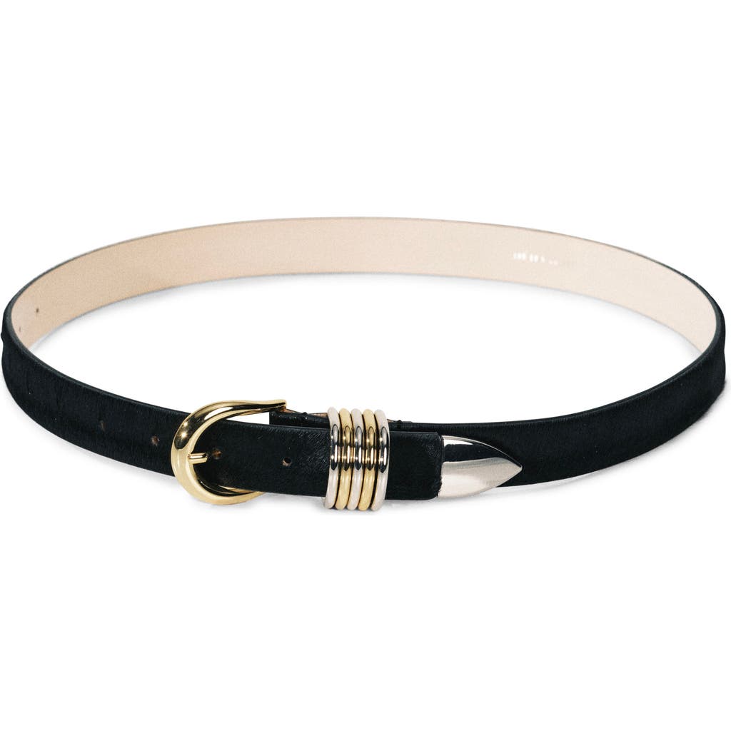 Déhanche Hollyhock Genuine Calf Hair Belt in Black  product