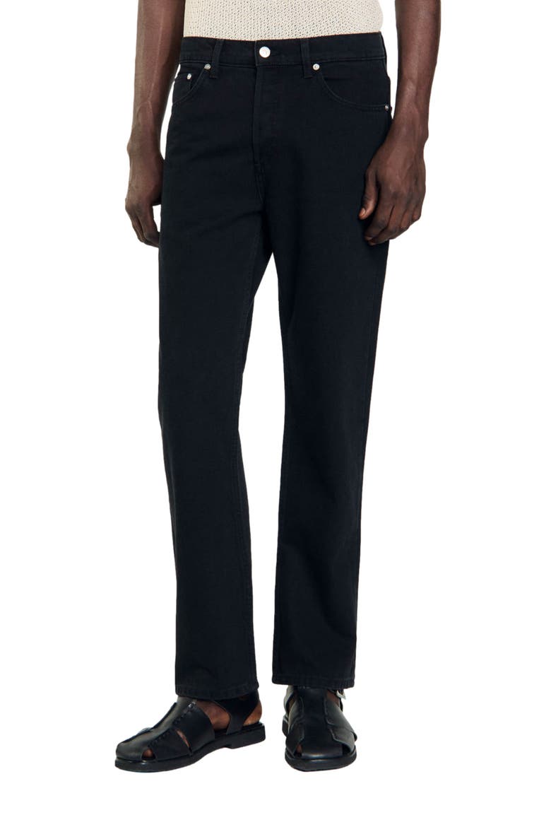 Straight-fit jeans, Alternate, color, Black