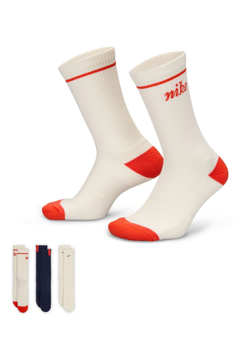 Assorted 3-Pack Dri-FIT Everyday Plus Cushioned Crew Socks, Alternate, color, MULTI-COLOR