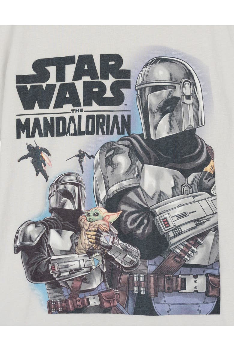 The Mandalorian Short Sleeve T-Shirt, Alternate, color, Mando Vapor Blue
