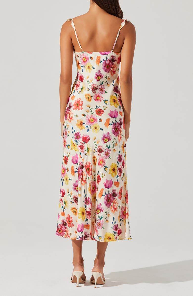 ASTR the Label Zoie Floral Print Sleeveless Dress, Alternate, color, Cream Multi Floral