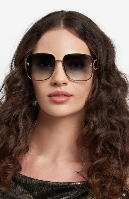 Etro 0070s Square Metal Sunglasses