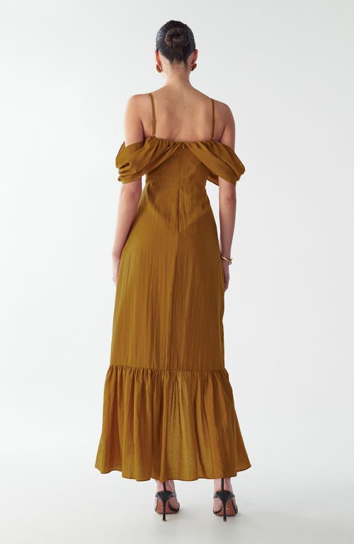 St Mrlo Shelly Maxi Dress In Brown