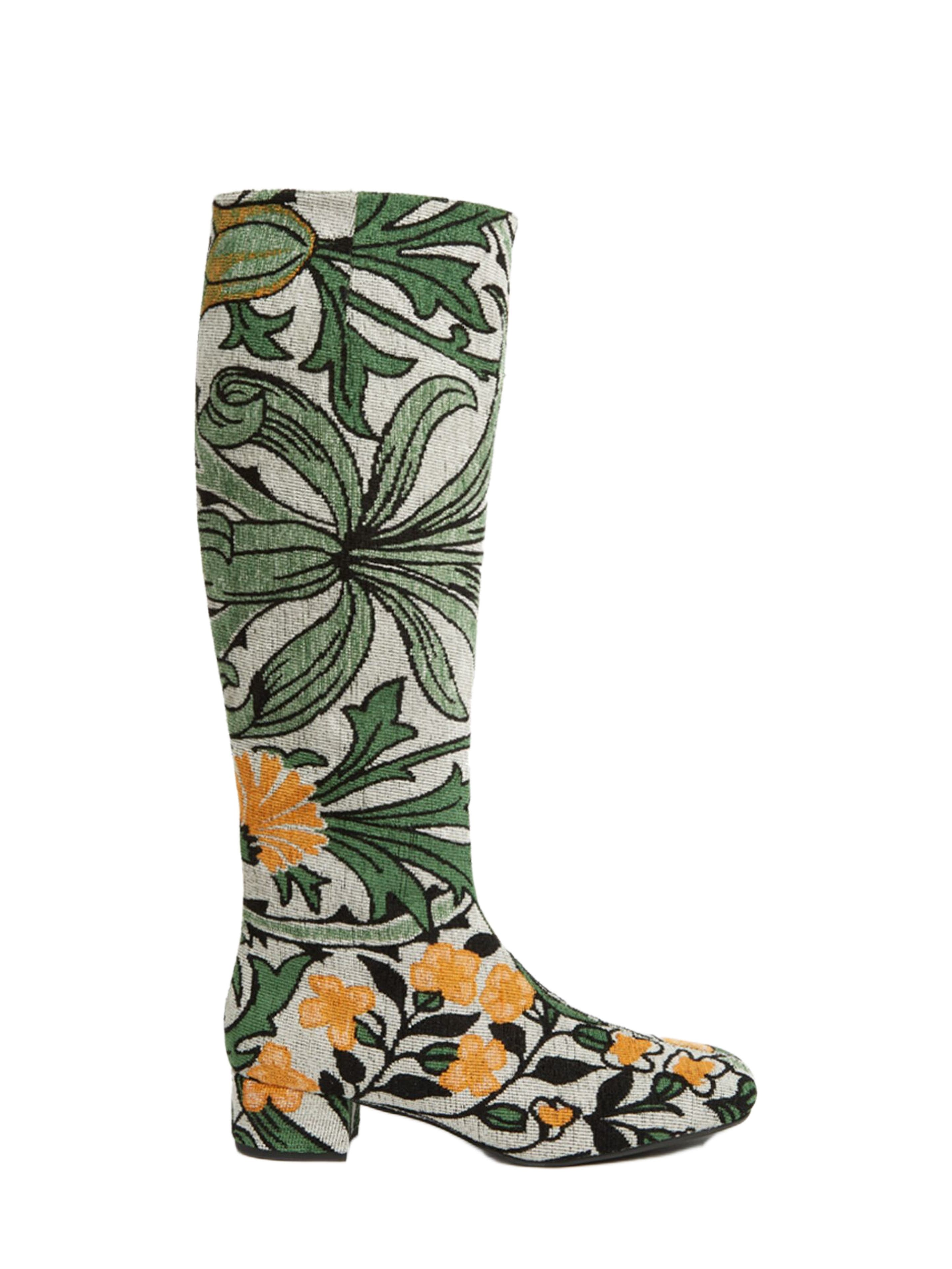 La DoubleJ Edie Boots Jacquard Delta Ivory, Main, color, 