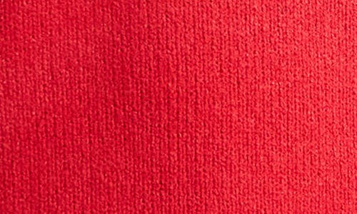 Topshop Exposed Seam Relaxed Fit Sweater In Red