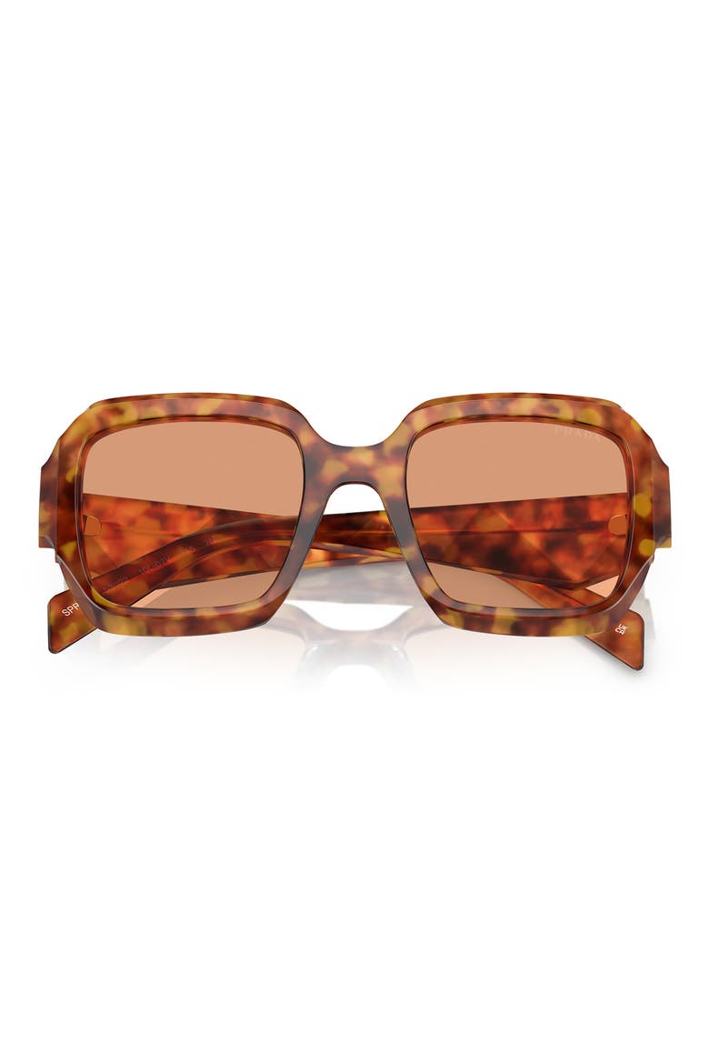 53mm Irregular Sunglasses, Alternate, color, ORANGE
