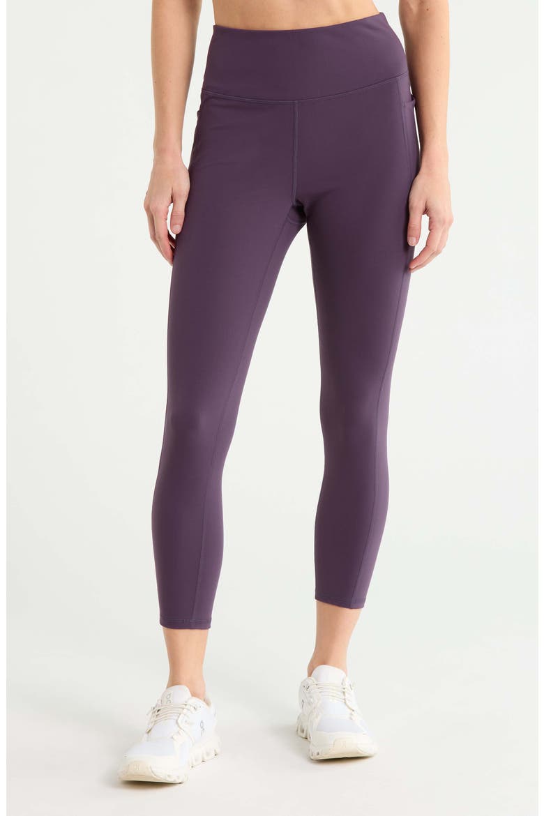 Perform High Waist Pocket 2.0 7/8 Leggings, Main, color, PURPLE NIGHT