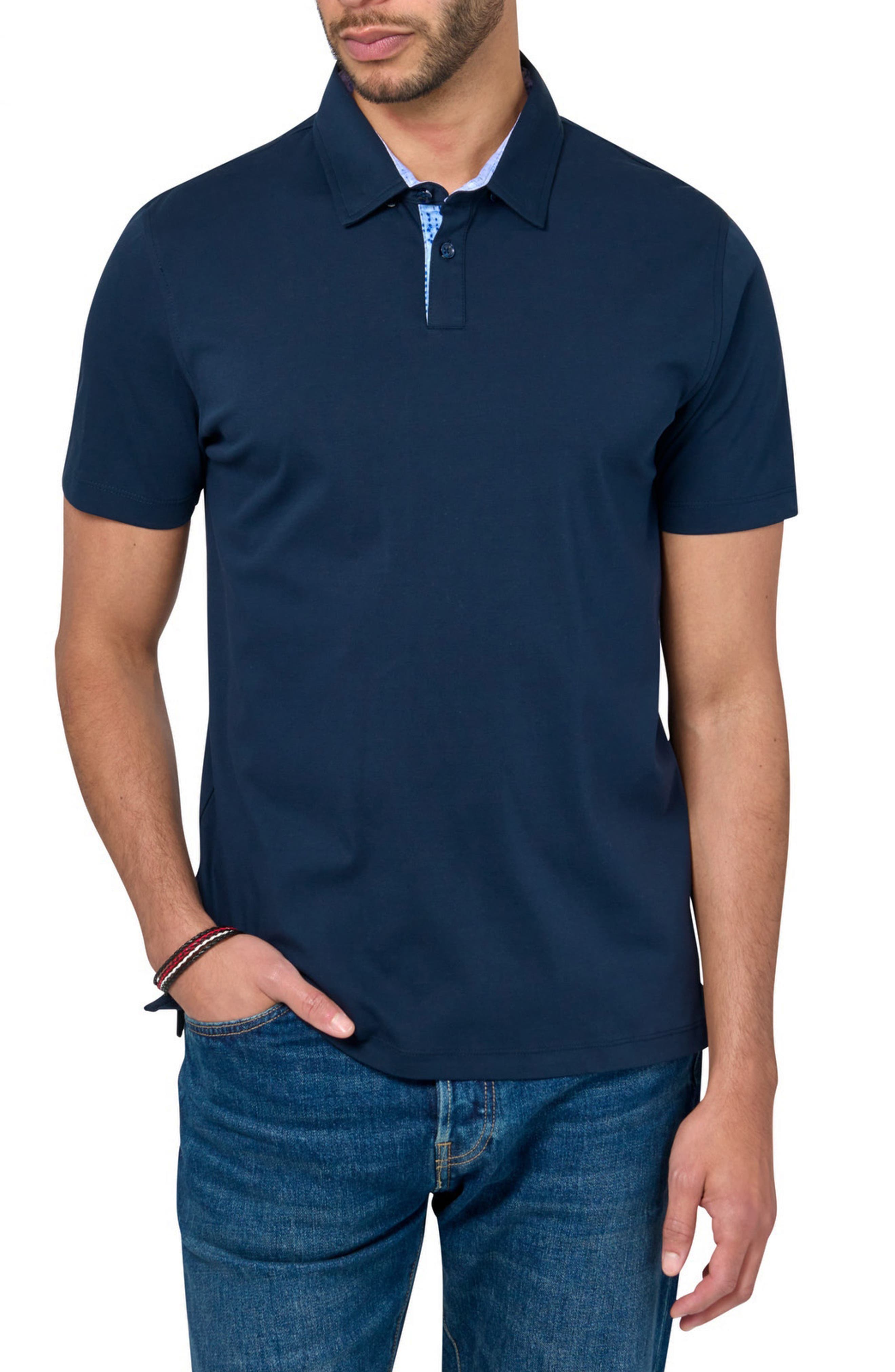 Slim Fit Solid Short Sleeve Polo - image 3