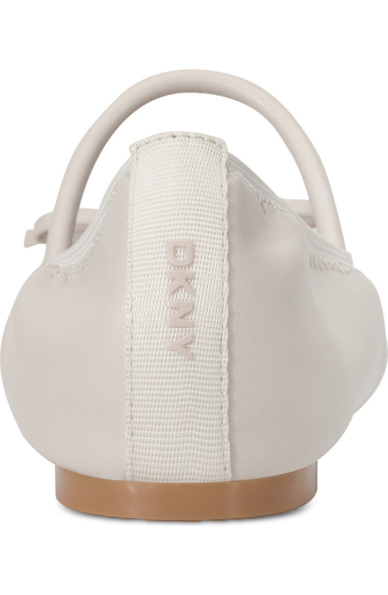 DKNY Dale Mary Jane Ballet Flat, Alternate, color, Soft White
