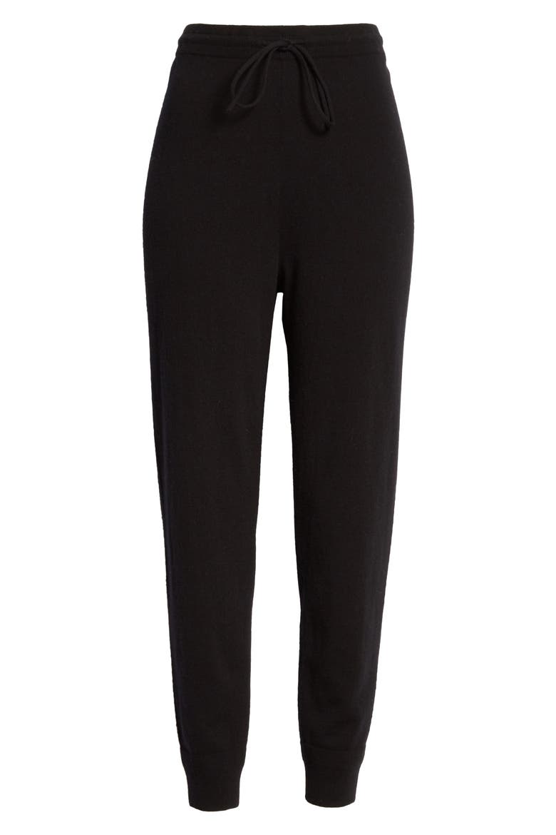 Wool & Cashmere Knit Pants, Alternate, color, BLACK