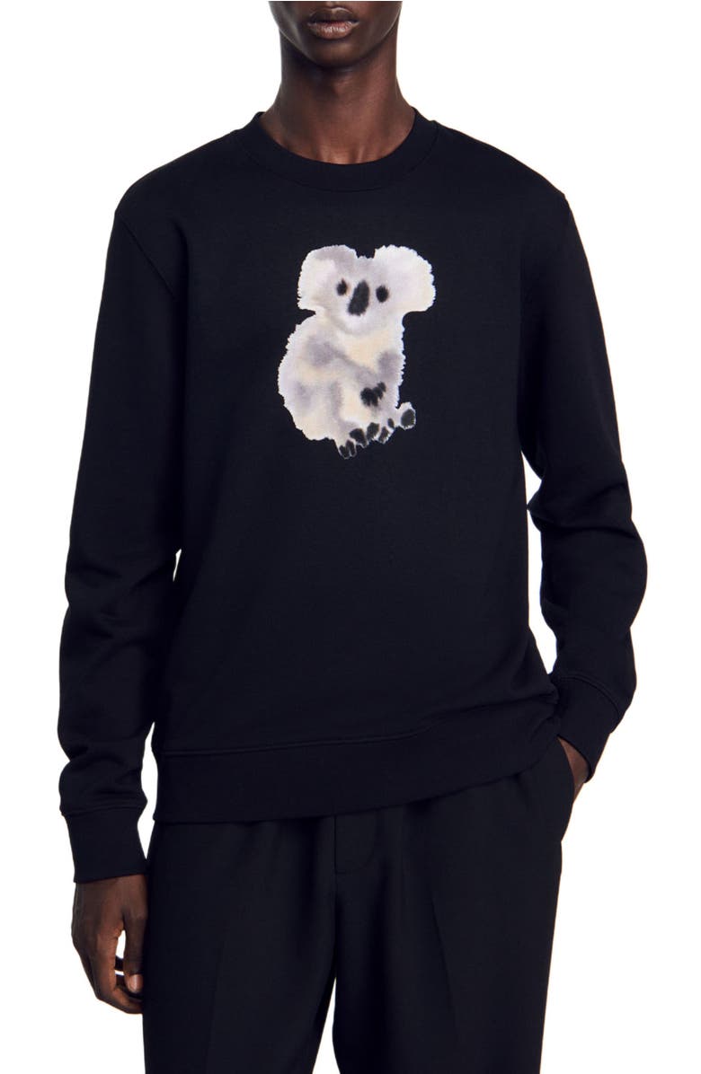 SANDRO Wild Animals sweatshirt, Main, color, 