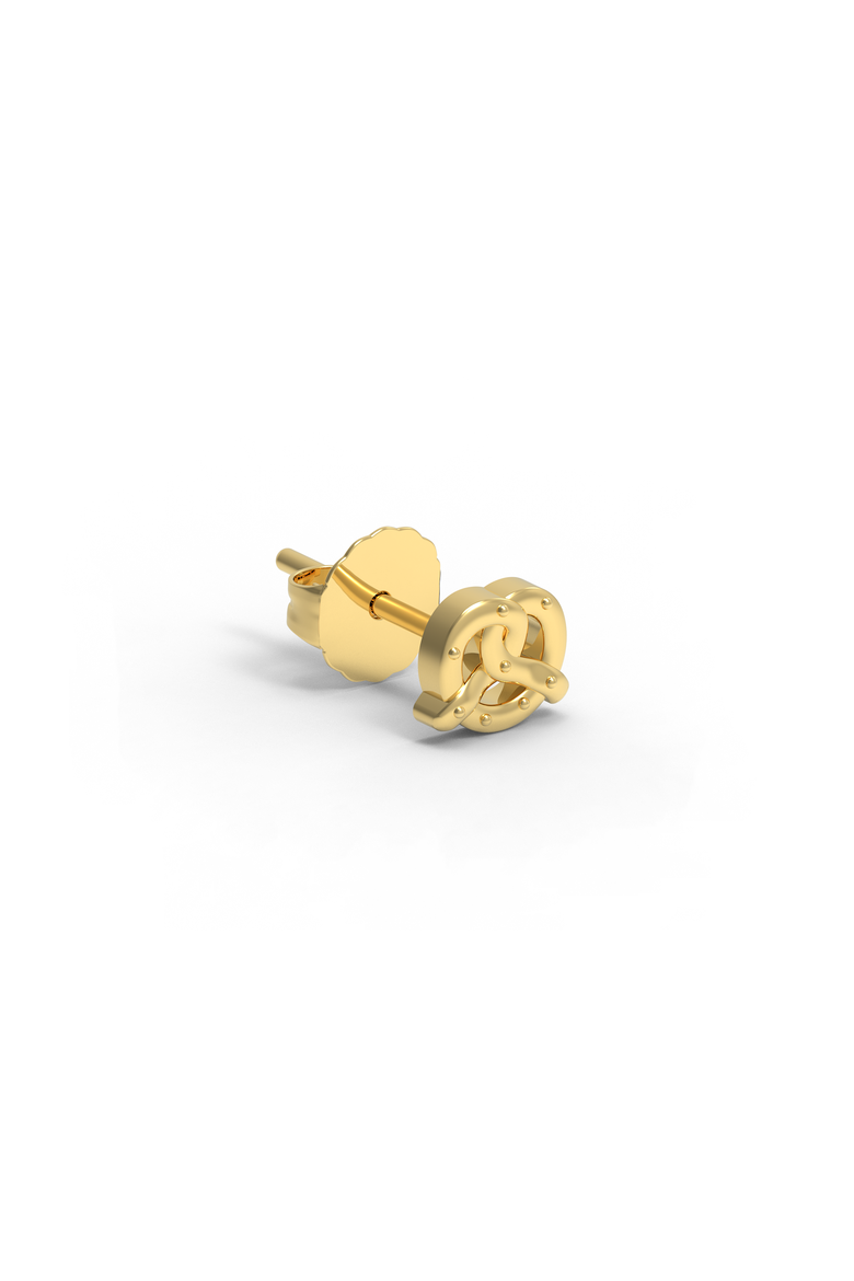 14K Yellow Gold Pretzel Stud, Main, color, Gold - Butterfly Back