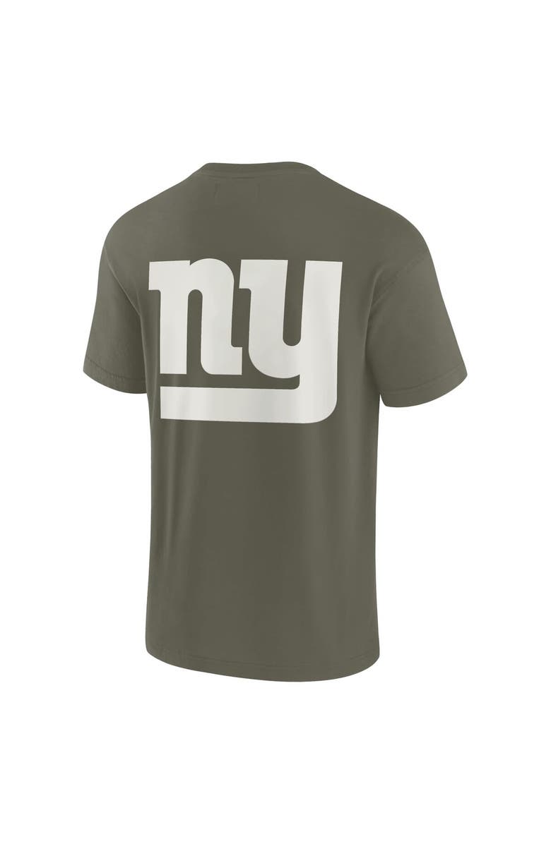 Fanatics Signature Unisex Fanatics Signature Olive New York Giants Elements Super Soft Short Sleeve T-Shirt, Alternate, color, Olive