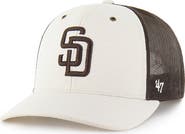 CARHARTT X 47 Men's Carhartt x '47 Natural/Brown San Diego Padres Undyed Trucker Adjustable Hat