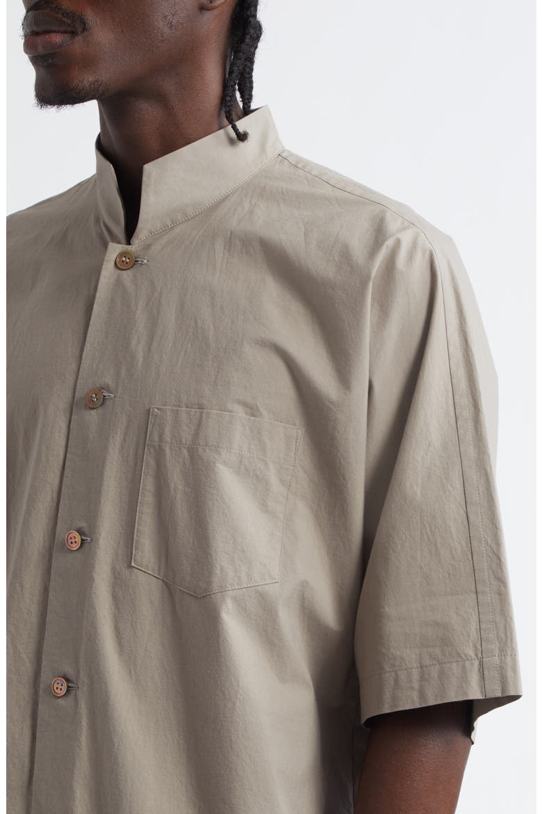 Cotton Button-Up Shirt, Alternate, color, GRAY