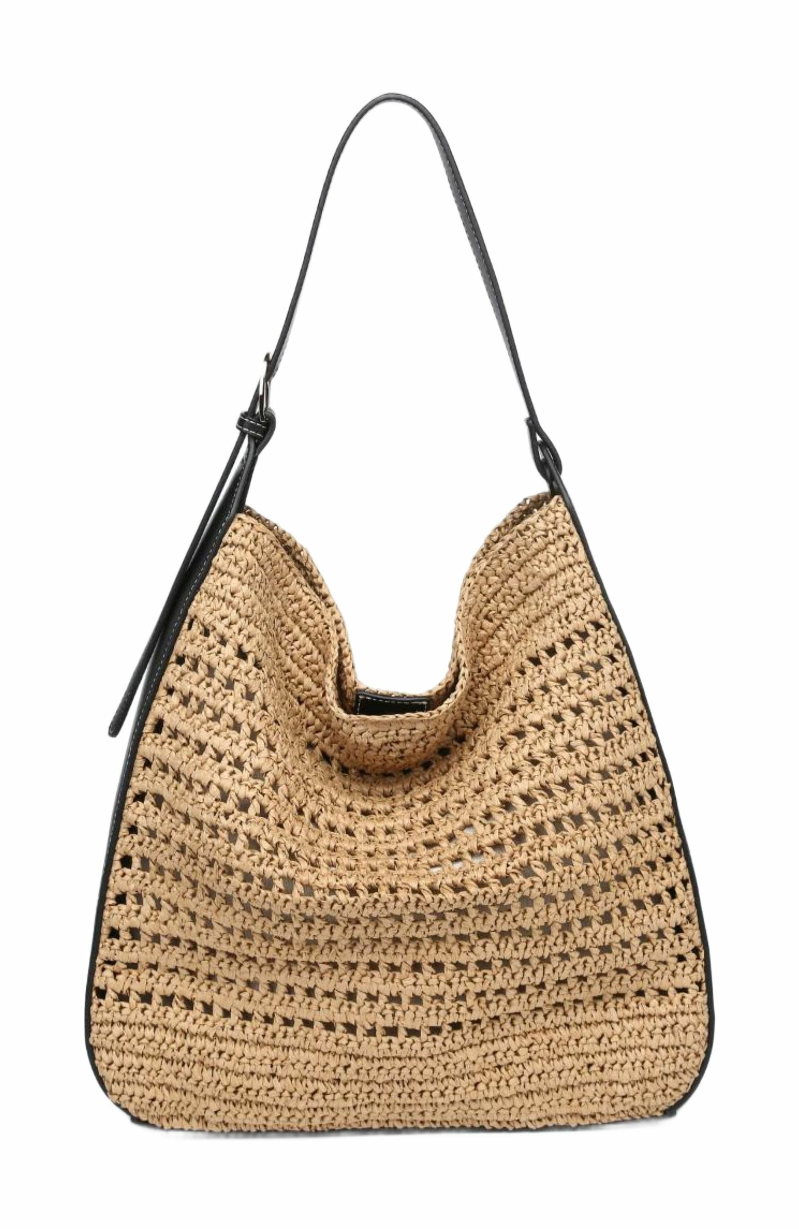 MODA LUXE Savannah Hobo, Main, color, Black Natural