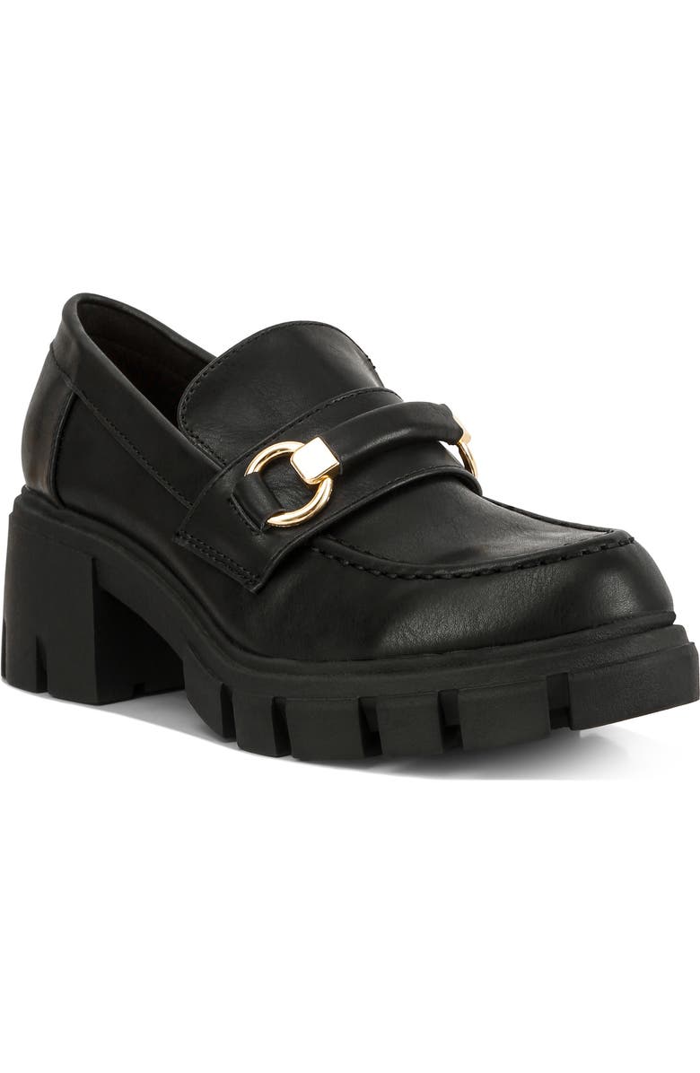 LONDON RAG Evangeline Loafer, Main, color, Black