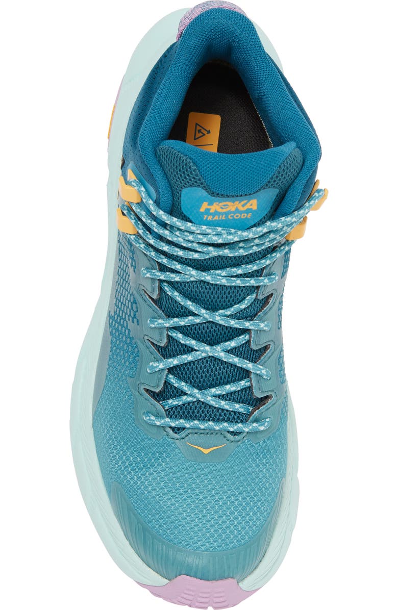 HOKA Trail Code Gore-Tex<sup>®</sup> Hiking Boot, Alternate, color, Ocean Mist / Sunlit Ocean