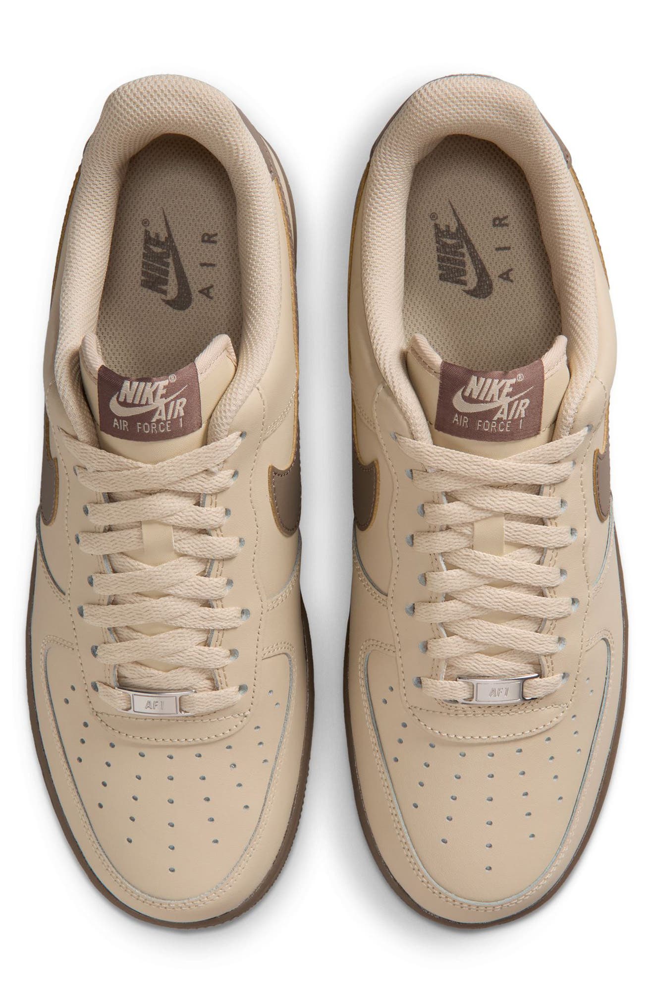 Air Force 1 '07 Basketball Sneaker, Alternate, color, RATTAN/ OLIVE GREY