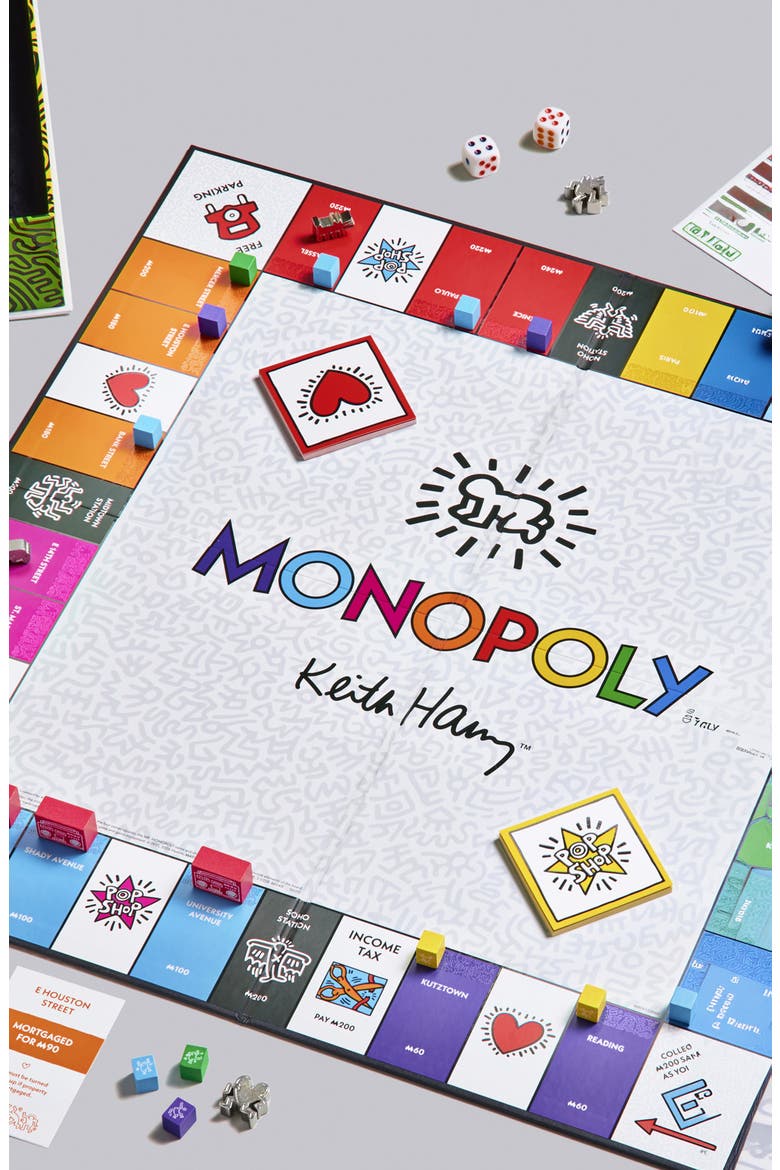 Keith Haring Pop Shop 40th Anniversary Monopoly by WS Game Company, Alternate, color, Multi