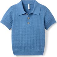 Janie and Jack Textured Knit Polo