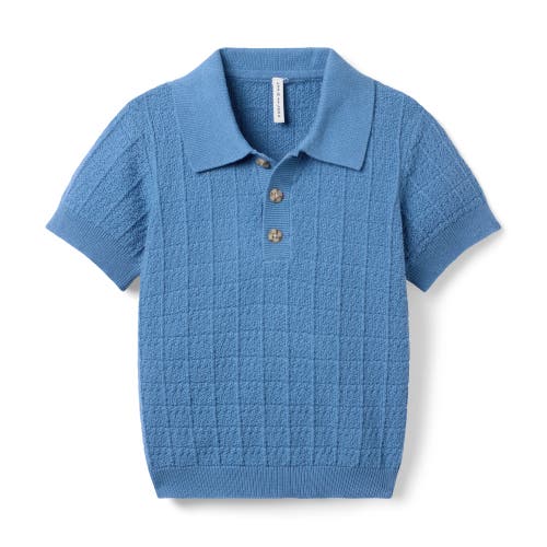 Janie And Jack Babies'  Knit Overall In Blue
