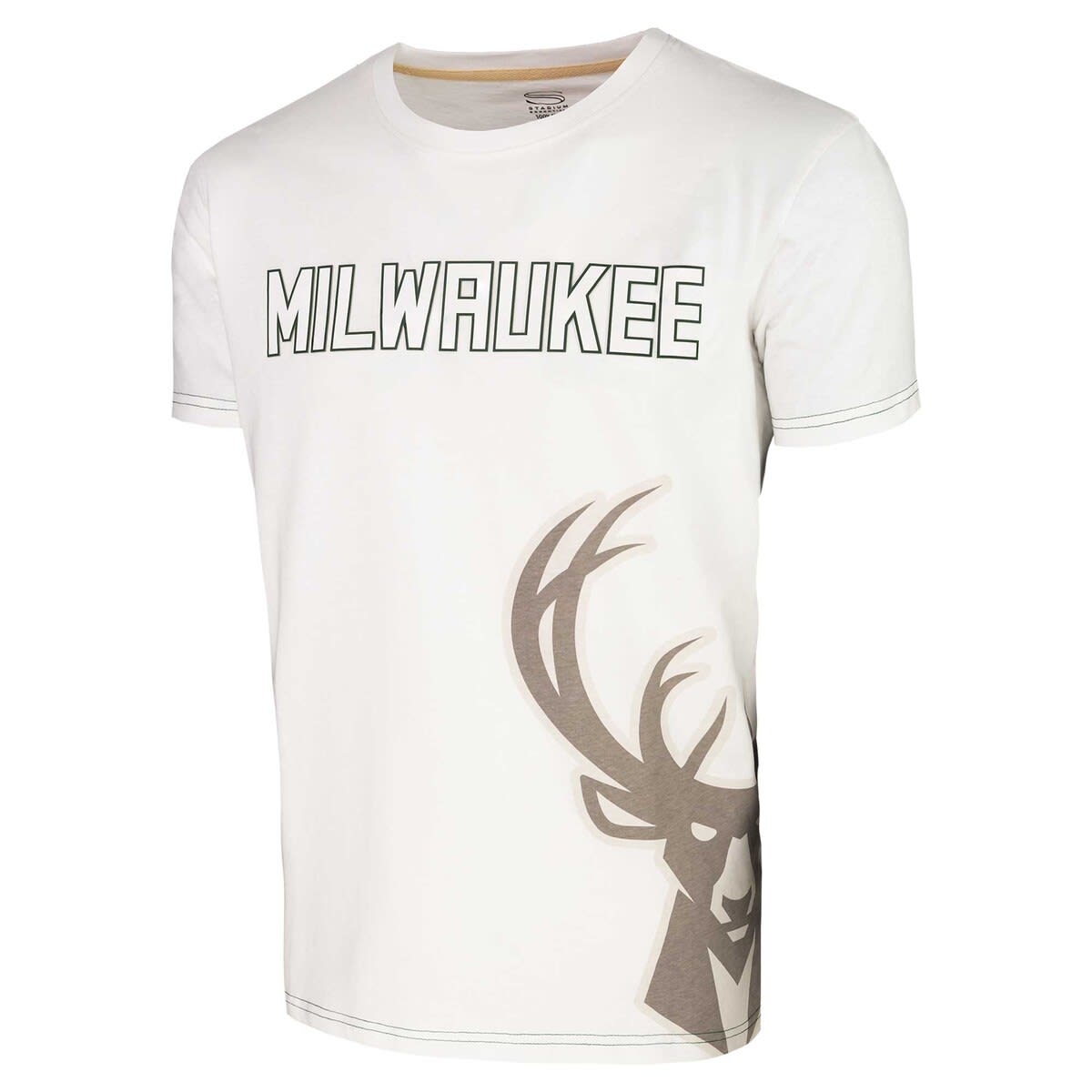 Unisex Stadium Essentials White Milwaukee Bucks Scoreboard T-Shirt - image 2