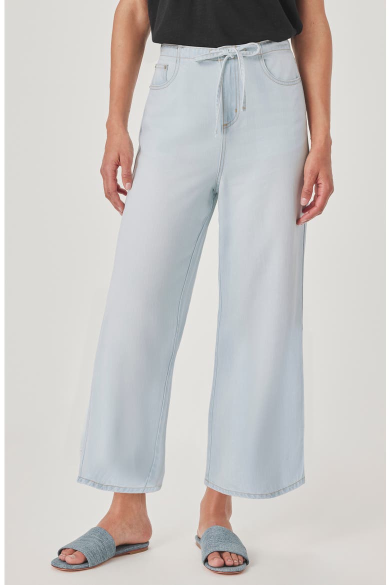 Lounge Wide Leg Crop Jeans, Main, color, BLEACHED INDIGO BLUE