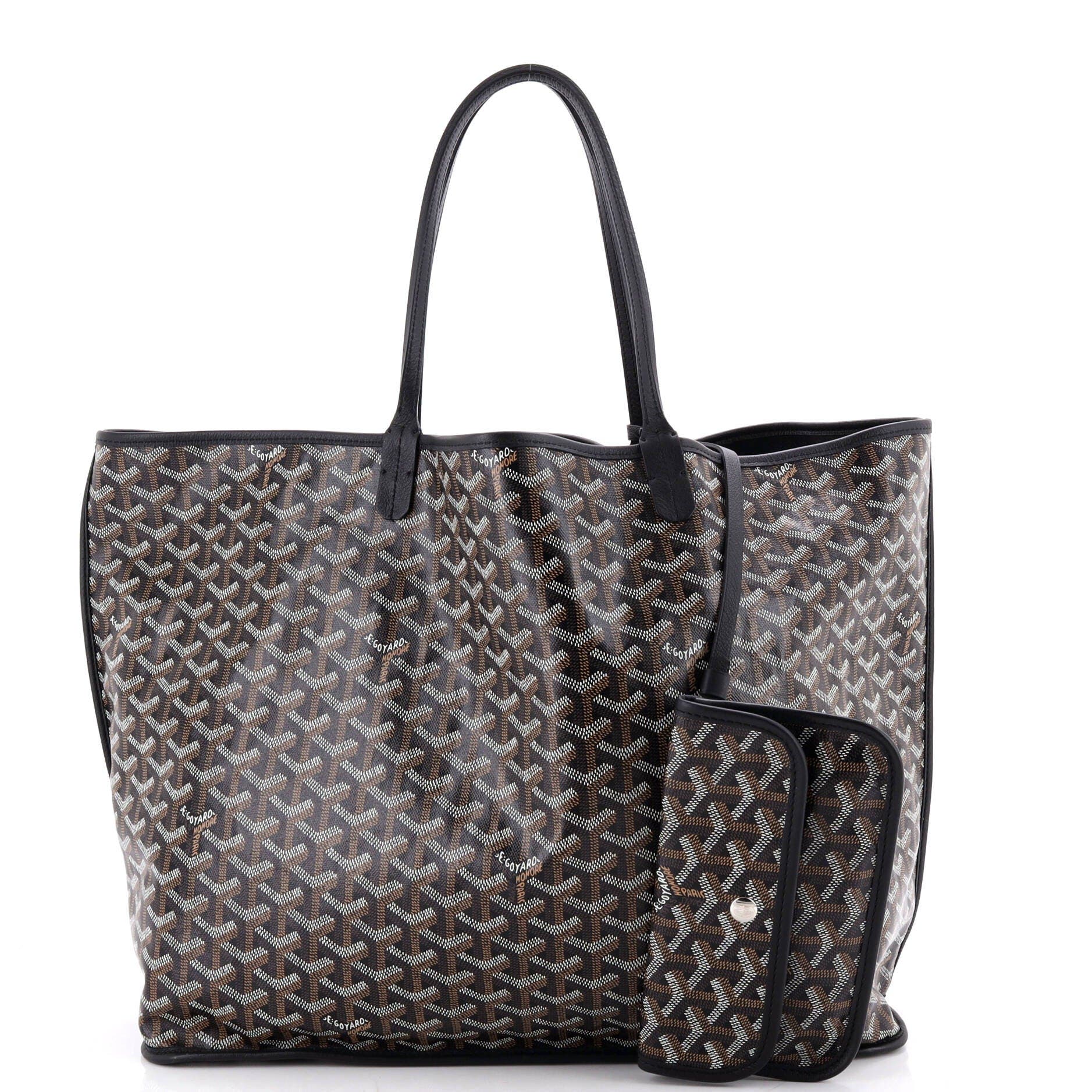 Anjou Reversible Tote Coated Canvas GM, Alternate, color, Black