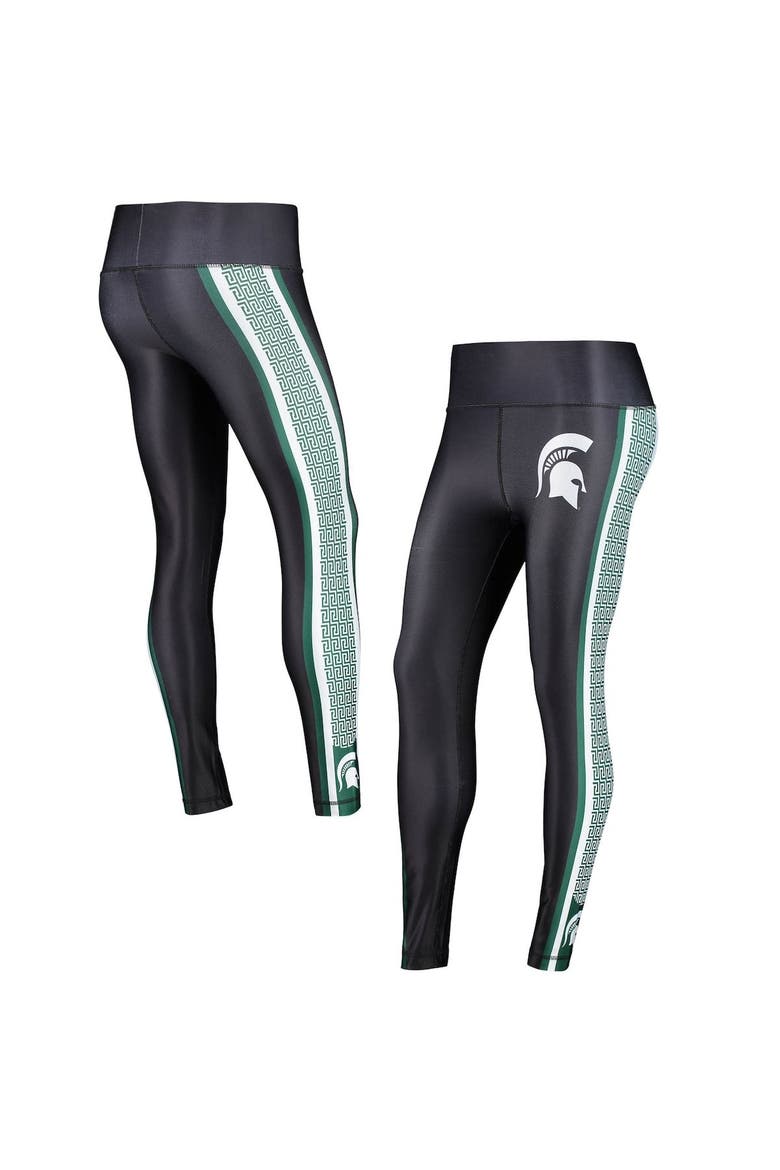 Women's Concepts Sport Black Michigan State Spartans Dormer Knit Leggings, Main, color, Black
