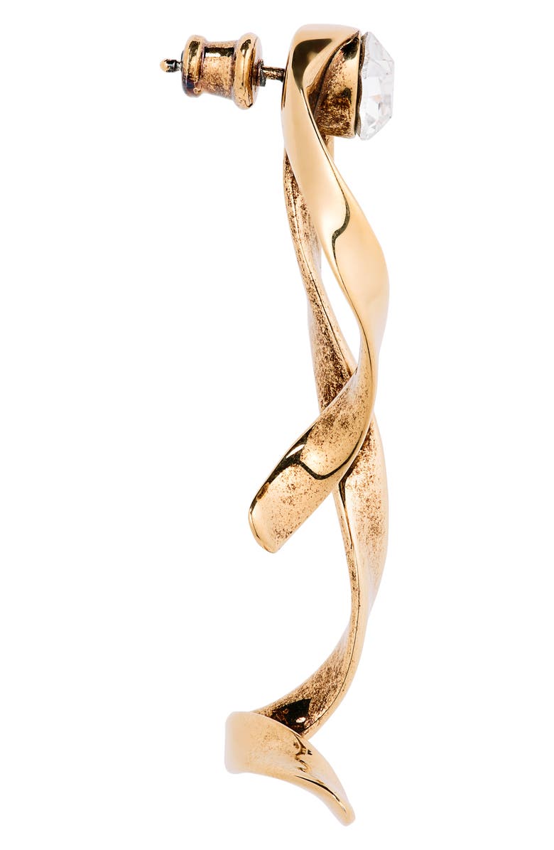 Dries Van Noten Ribbon Curl Drop Earrings, Alternate, color,