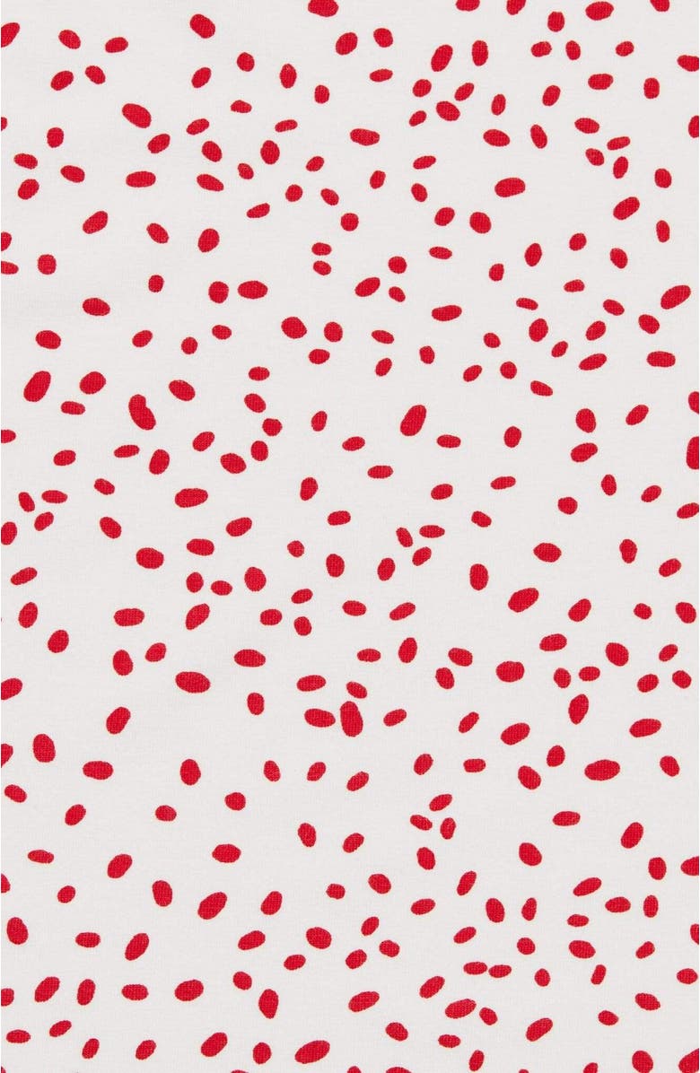 The Cat's Pajamas Pima Knit Night Shirt Stripes Dots, Alternate, color, Confetti Dot Red