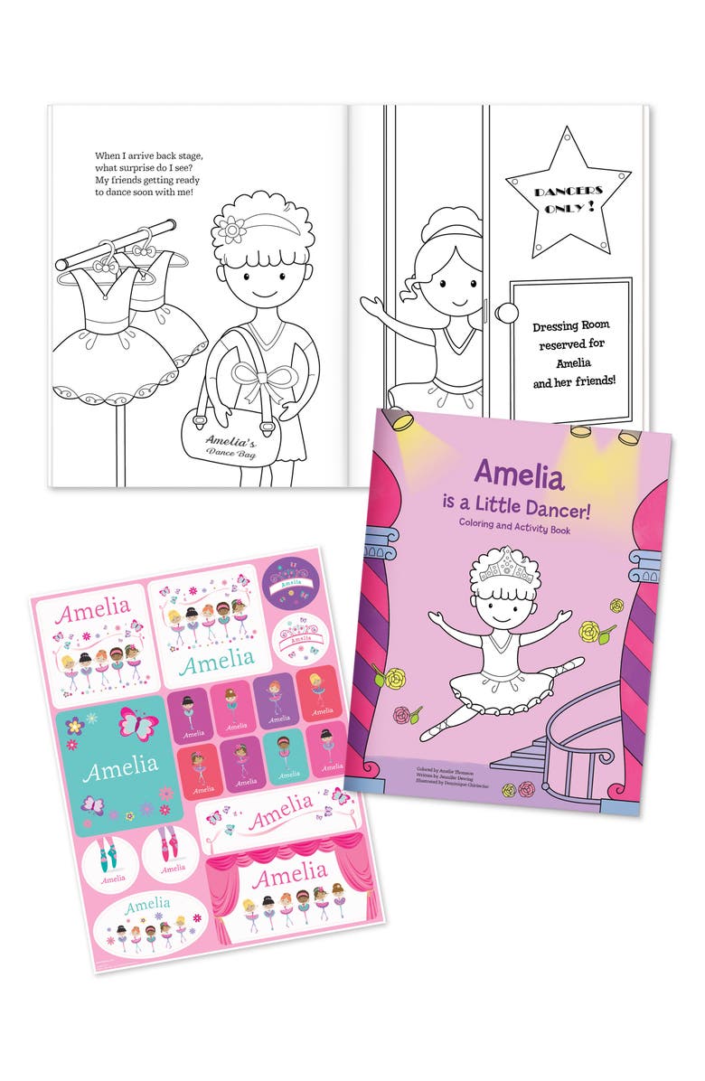 I See Me! 'My Little Dancer' Personalized Coloring Book & Stickers, Main, color, Girl
