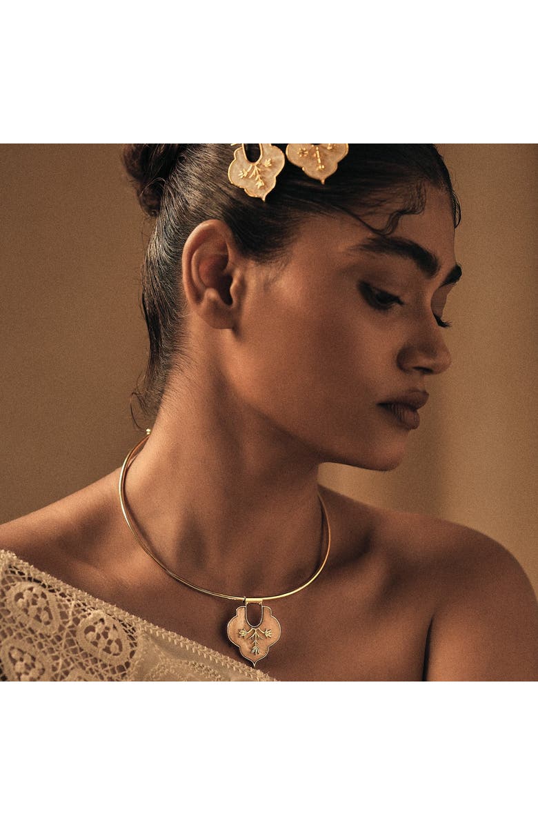 Dhwani Bansal Mosaic Choker, Alternate, color, Gold Plated