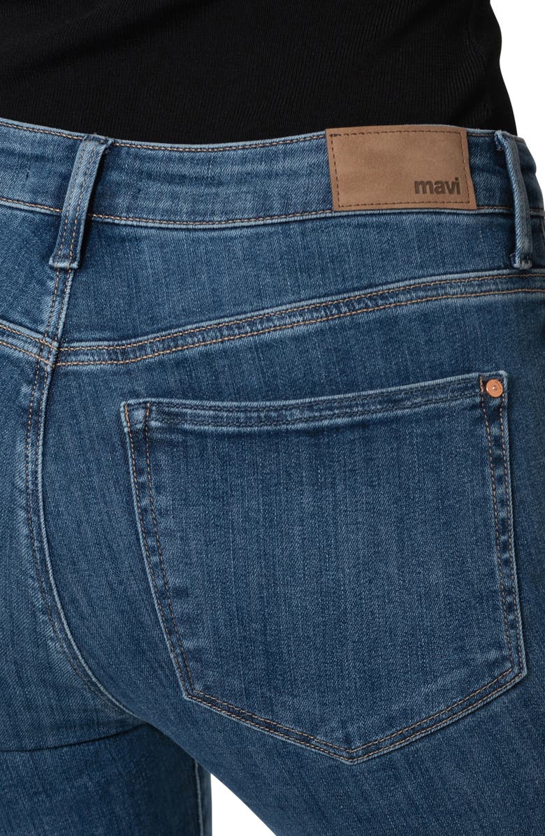 Mavi Jeans Maria Stretch Bootcut Jeans, Alternate, color, Mid Brushed Flex Blue