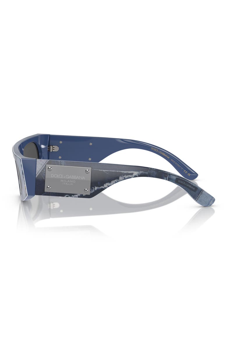 54mm Rectangular Sunglasses, Alternate, color, DARK GREY