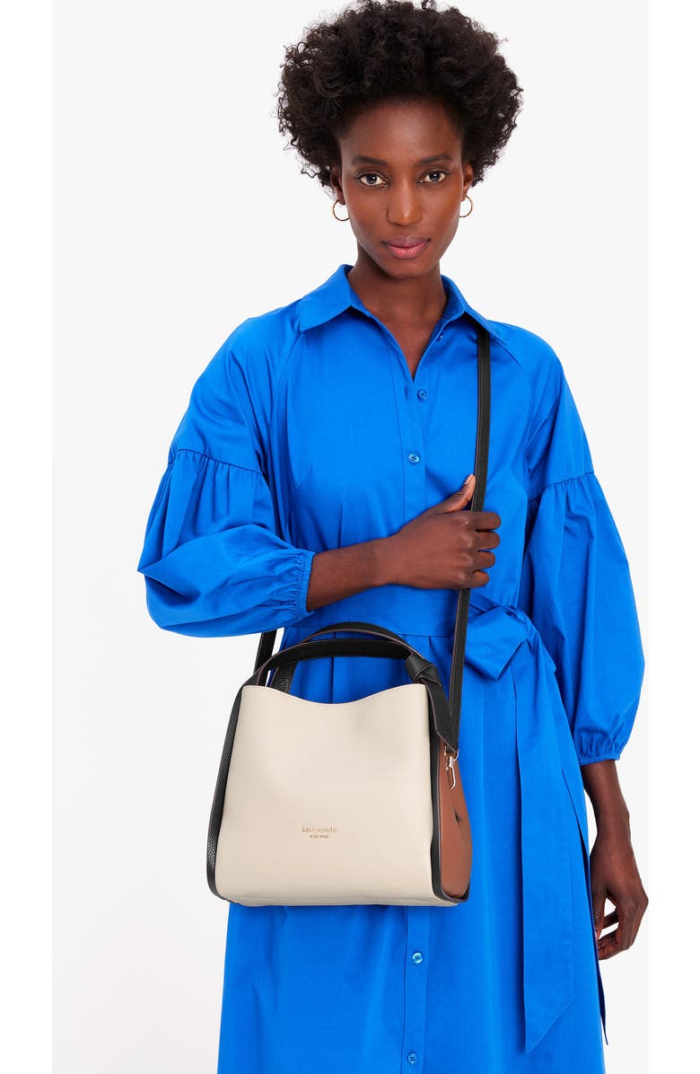 Kate Spade New York knott large colorblock leather handbag, Alternate, color,