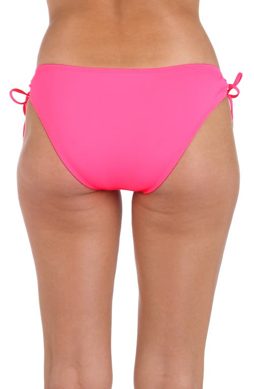 La Blanca Island Goddess Adjustable Hipster Bikini Bottoms In Bright Pink