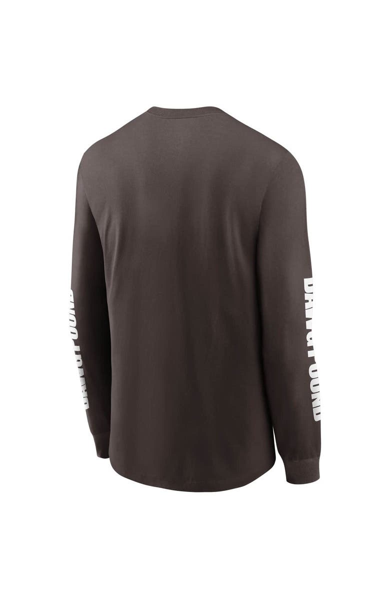 Nike Men's Nike Brown Cleveland Browns Split Local Long Sleeve T-Shirt, Alternate, color, Brown