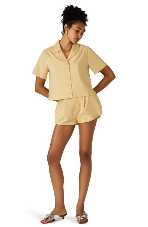 Steve Madden Abilene Bubble Hem Shorts In Neutral