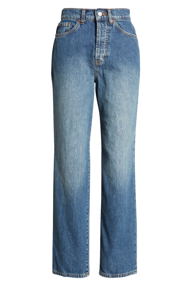 Buckle Carpenter Jeans, Alternate, color, MID BLUE