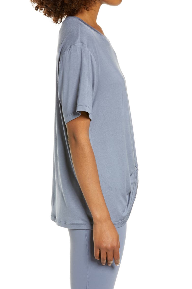 Peaceful Knot Stretch Tencel® Modal T-Shirt, Alternate, color, GREY FOLKSTONE