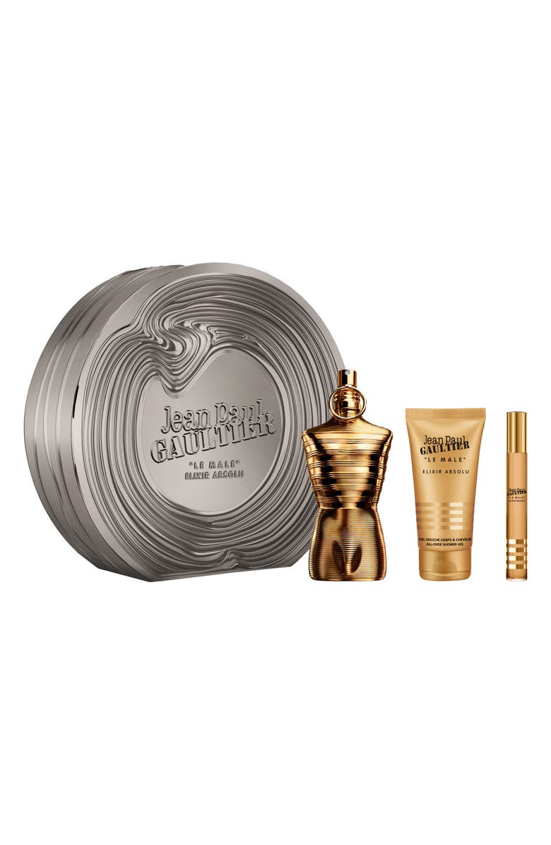 Jean Paul Gaultier Le Male Elixir Absolu 3-Piece Gift Set $253 Value, Main, color, 
