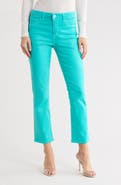 L'AGENCE Tati High Waist Coated Crop Micro Bootcut Jeans